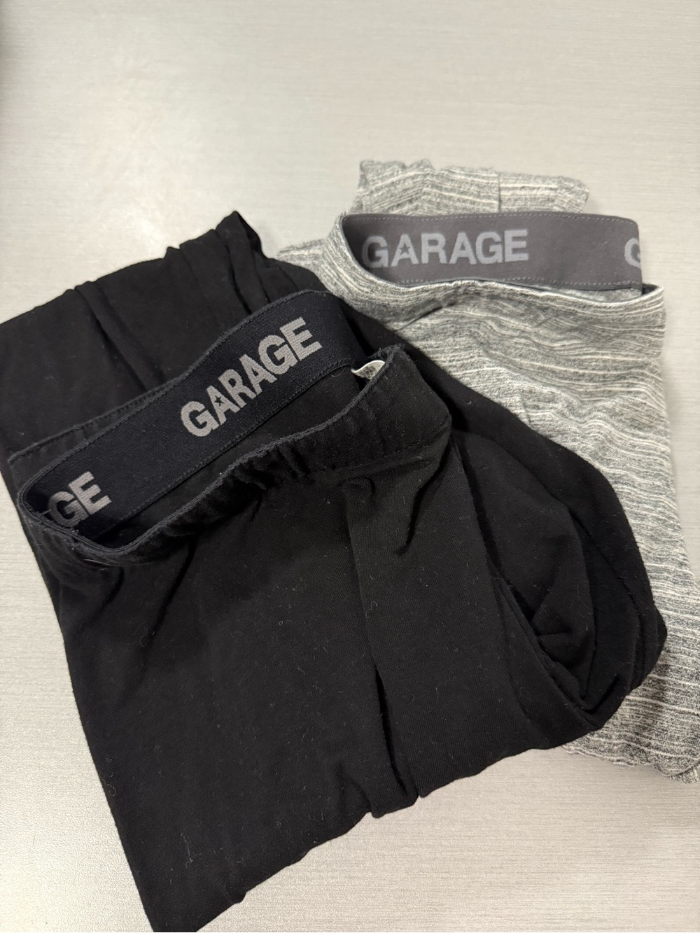 Garage Cotton Leggings Bundle (Black & Grey) – Size Large